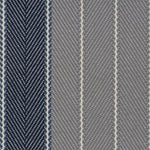 Striped herringbone in grey and blue