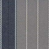 Striped herringbone in grey and blue