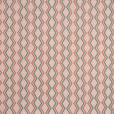 Textile pattern with a pink and green zigzag design on a beige background