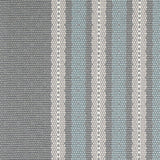 Striped flatweave runner in grey and blue