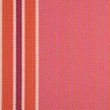 Striped flatweave runner in pink and orange