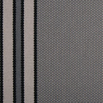 Striped flatweave runner in slate grey and white