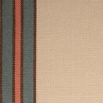 Striped flatweave runner in cream blue and pink