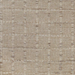 Broadloom carpet with raised gridded plaid in shades of cream and taupe on an oatmeal ground. 