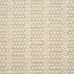 Broadloom carpet with textured stripe design in cream with oatmeal accents. 