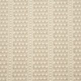 Broadloom carpet with textured stripe design in cream with oatmeal accents. 