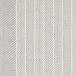 Striped herringbone flatweave runner in white and light grey