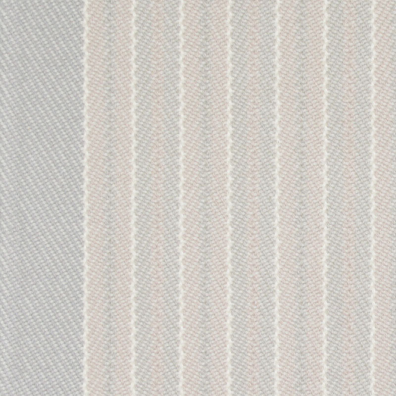 Striped herringbone flatweave runner in white and light grey
