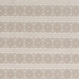 Patterned fabric with beige geometric design