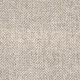 Broadloom carpet with a subtle herringbone pattern in heather grey