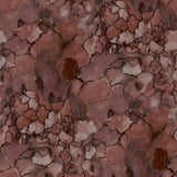 Detail of wallpaper in a watercolor textural print in shades of red, gray and black.