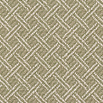 Broadloom carpet with ivory double line lattice on a light green field. 