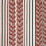Broadloom carpet swatch in a herringbone striped pattern in a red black design