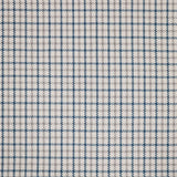 Broadloom carpet swatch in a checkered pattern in a blue grey white design