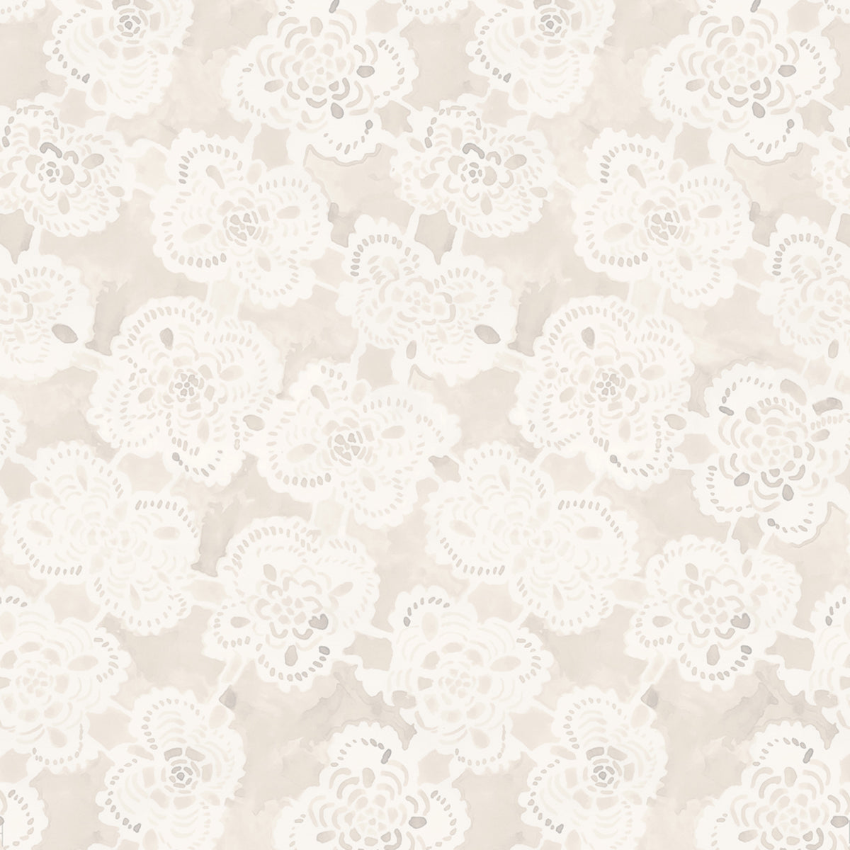 White lace pattern on a beige background