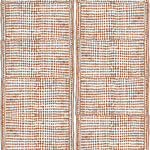 Subtle gridded geometric pattern in brown on a white background.