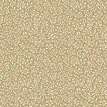 Small leaf design in white on a warm tan background