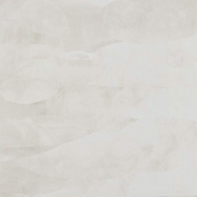 Detail of wallpaper in an abstract textural pattern in shades of gray and white.