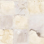 Wallpaper with watercolor check pattern in shades of beige.