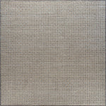 Textured gray patterned rug