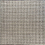 Textured gray patterned rug