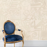 Faces Mosaic Grasscloth - Retail