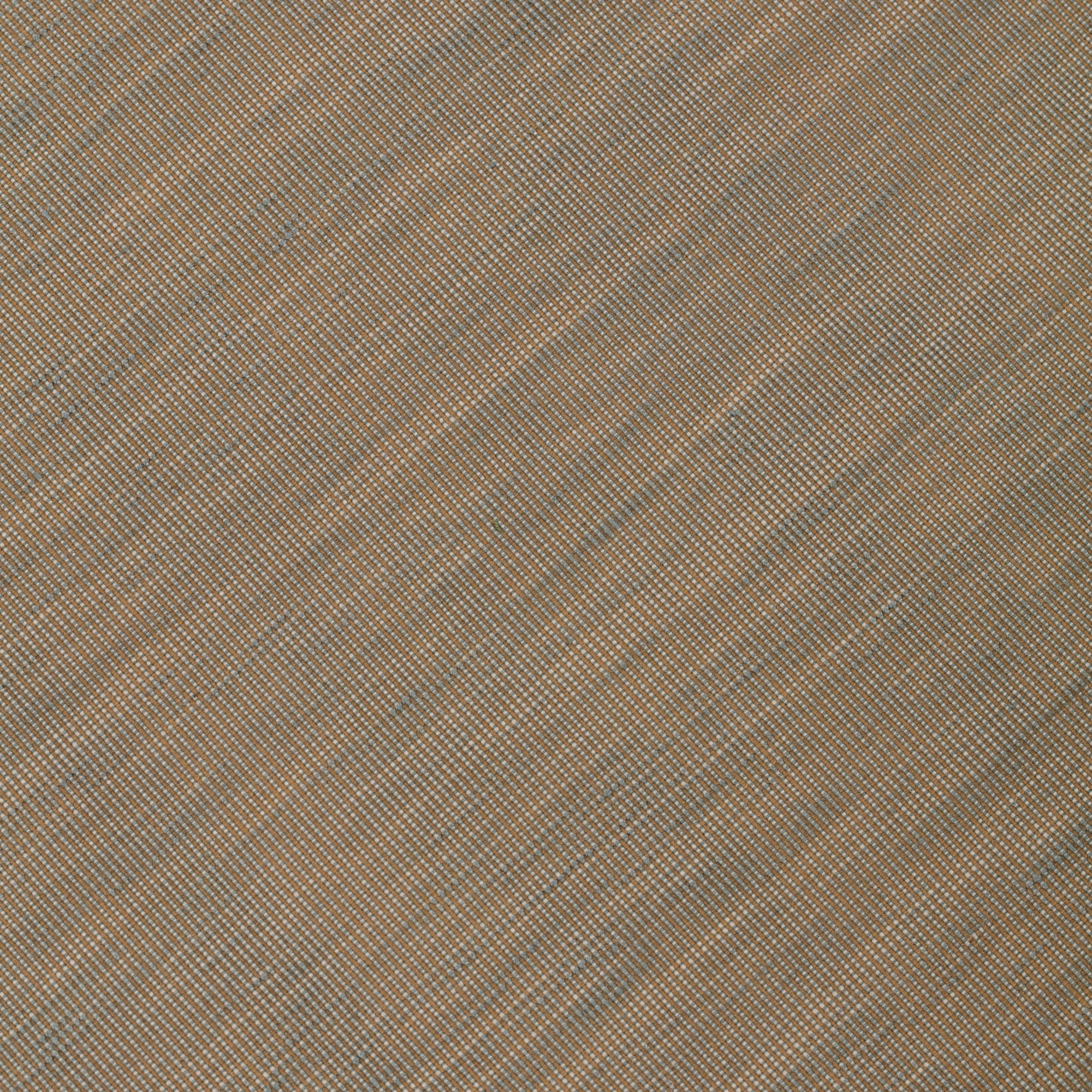 Detail of the Moire Rug in Sand-Pebble, a subtle striated pattern in warm taupe. 