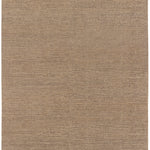 Full Size Penta Rug in Pebble, a subtle striated pattern in warm taupe. 