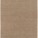 Full Size Penta Rug in Pebble, a subtle striated pattern in warm taupe. 