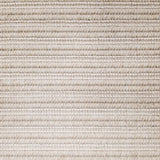 Wool broadloom carpet swatch in a textured stripe weave in a cream colorway.