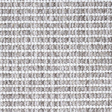 Wool broadloom carpet swatch in a striped white and heather weave pattern.