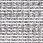 Wool broadloom carpet swatch in a striped white and silver weave pattern.