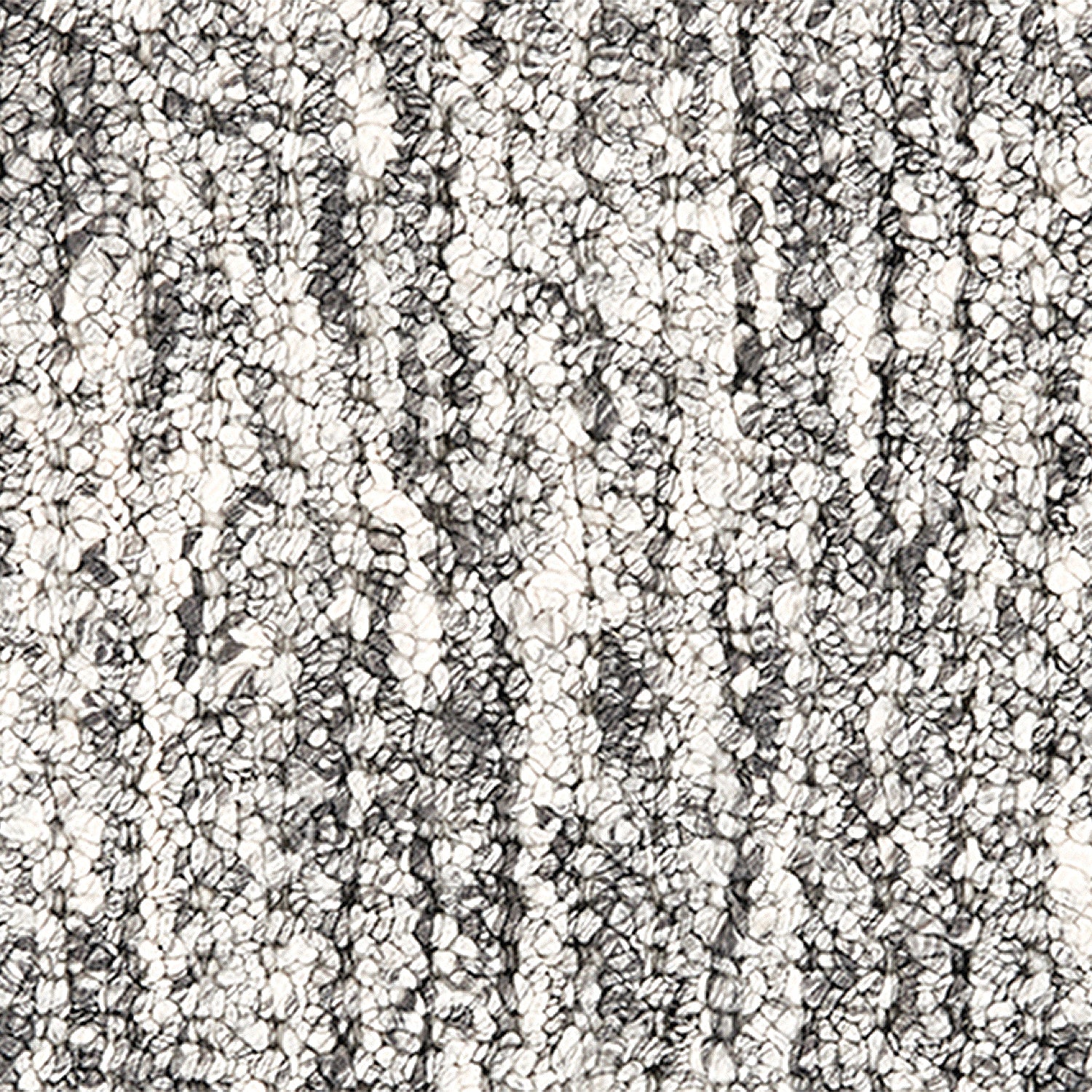 Wool-polyester broadloom carpet swatch in a multicolor cream and gray.