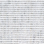 Wool broadloom carpet swatch in a looped stripe weave in white and gray.