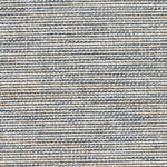 Outdoor broadloom carpet swatch in a mottled stripe weave in shades of cream, blue and tan.