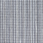 Wool broadloom carpet swatch in a multicolor stripe in shades of white, gray and blue.