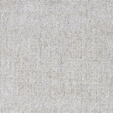 Wool-nylon broadloom carpet swatch in a textured blend of cream shades.
