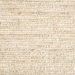 Wool broadloom carpet swatch in a striped beige and cream weave pattern.
