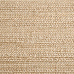 Jute broadloom carpet swatch in a flatweave in a tan shade.