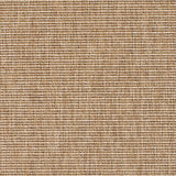Outdoor broadloom carpet swatch in a striped weave in mottled tan and brown.