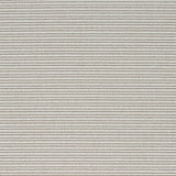 Outdoor broadloom carpet swatch in a striped weave in mottled cream and white.