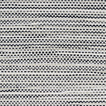 Outdoor broadloom carpet swatch in a multicolor weave in shades of tan, gray and black.