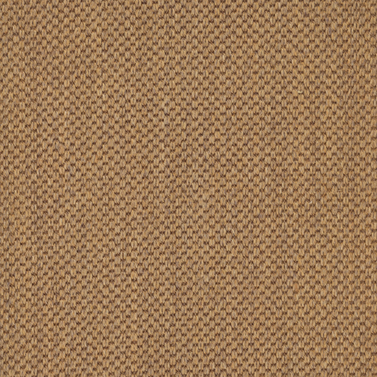 Sisal broadloom carpet swatch in a flat grid weave in "Maya Tan" tan and brown.