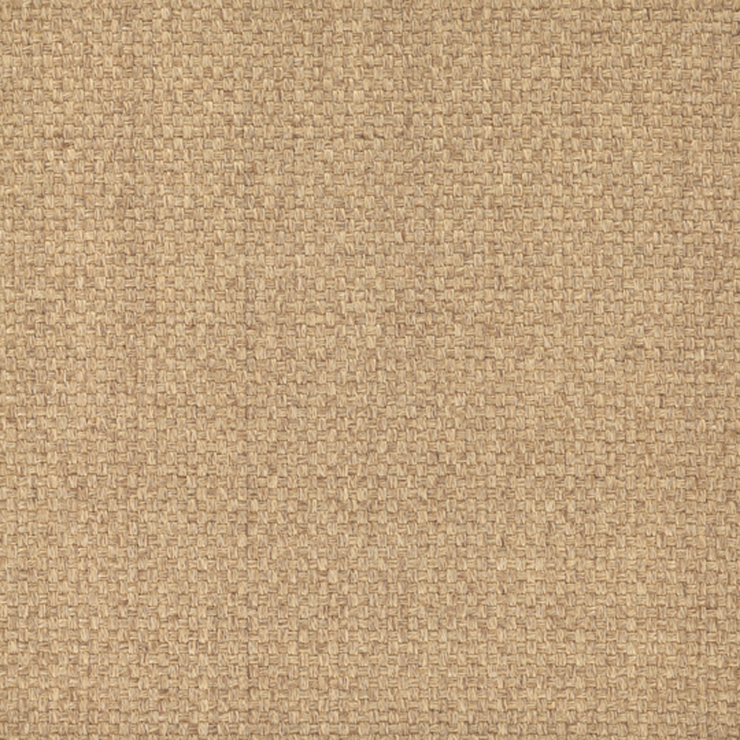 Sisal broadloom carpet swatch in a chunky grid weave in beige.