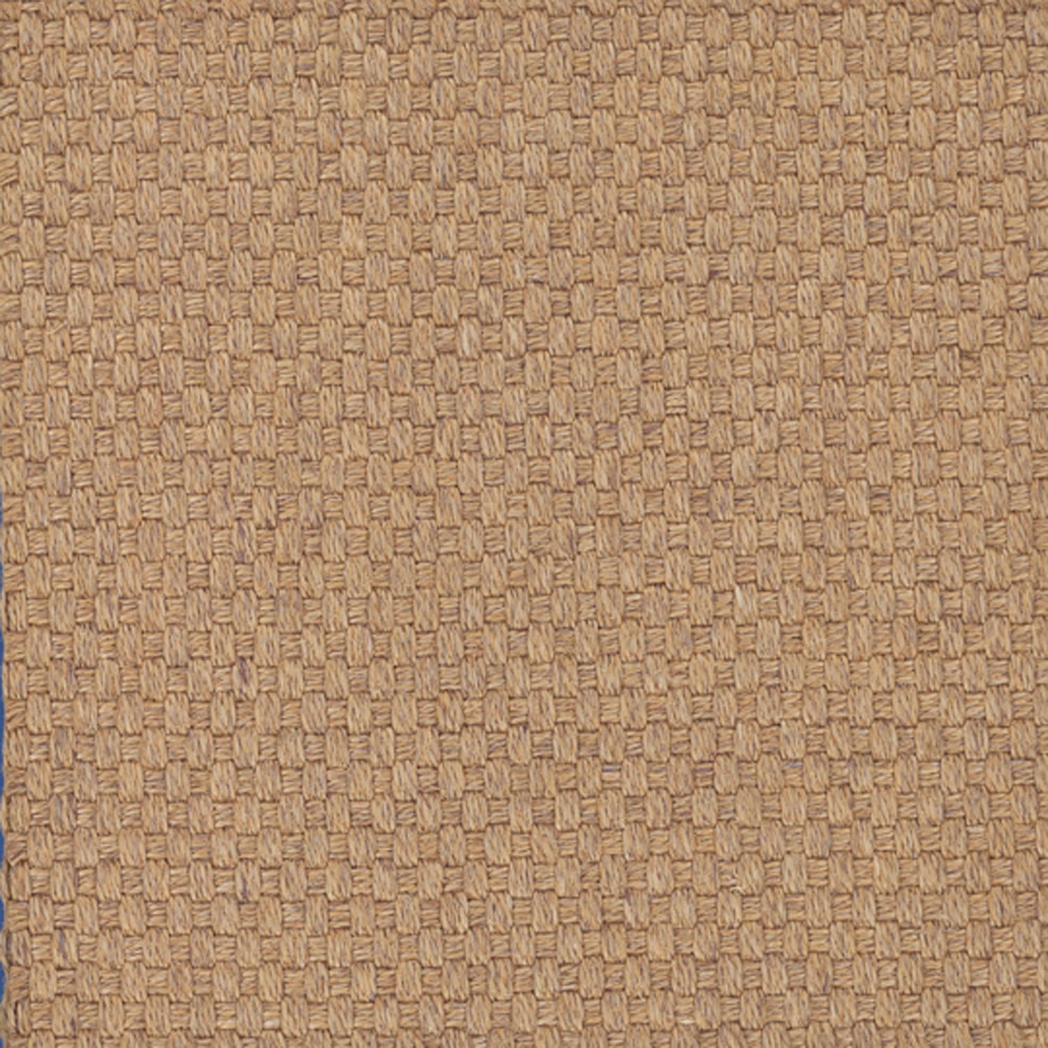 Sisal broadloom carpet swatch in a large-scale grid weave in beige.