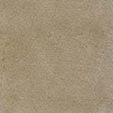 High-pile cream shearling rug swatch. 