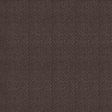 Wool broadloom carpet swatch in a herringbone weave in brown.