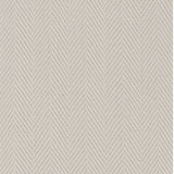 Wool broadloom carpet swatch in a herringbone weave in cream.