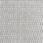 Wool-blend broadloom carpet swatch in a dimensional stripe print in gray.