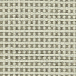 Wool broadloom carpet swatch in a flat grid weave in cream and taupe.